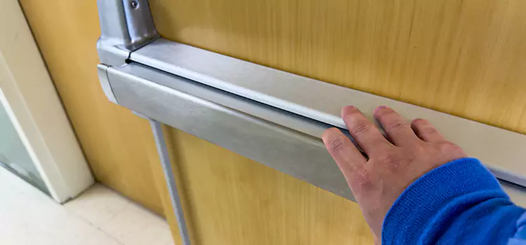 Installing a Push Bar on a Door Corpus Christi